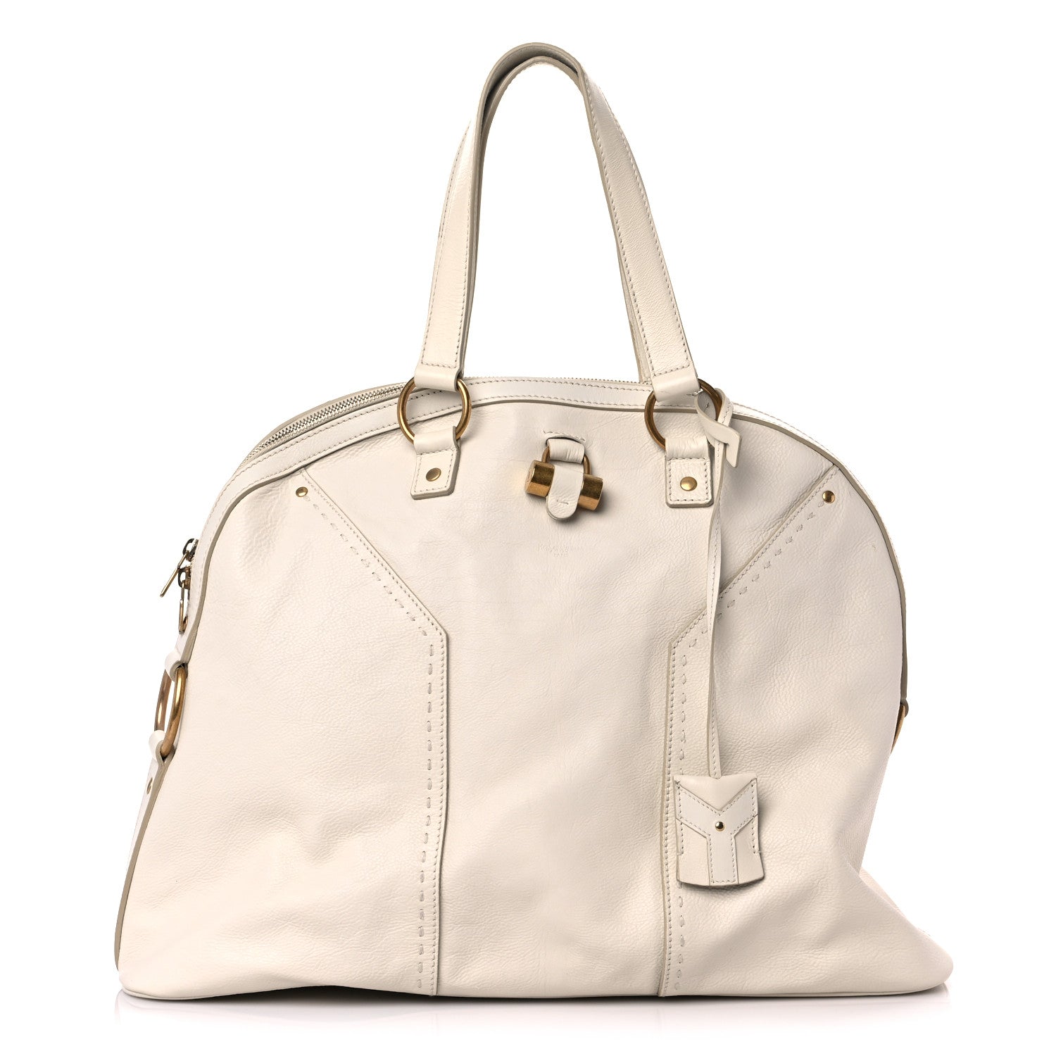 Saint Laurent Calfskin Oversized Muse Ivory 1 of 19