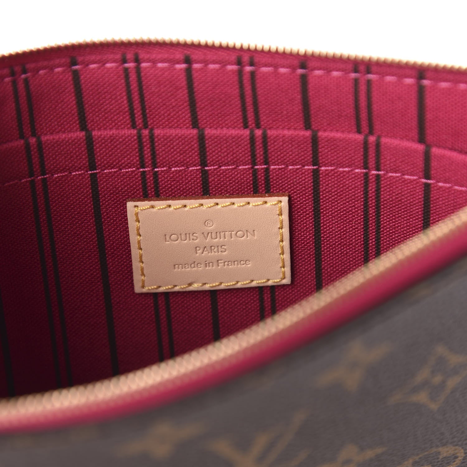 Louis Vuitton Monogram Neverfull MM GM Pochette Pivoine 8 of 10