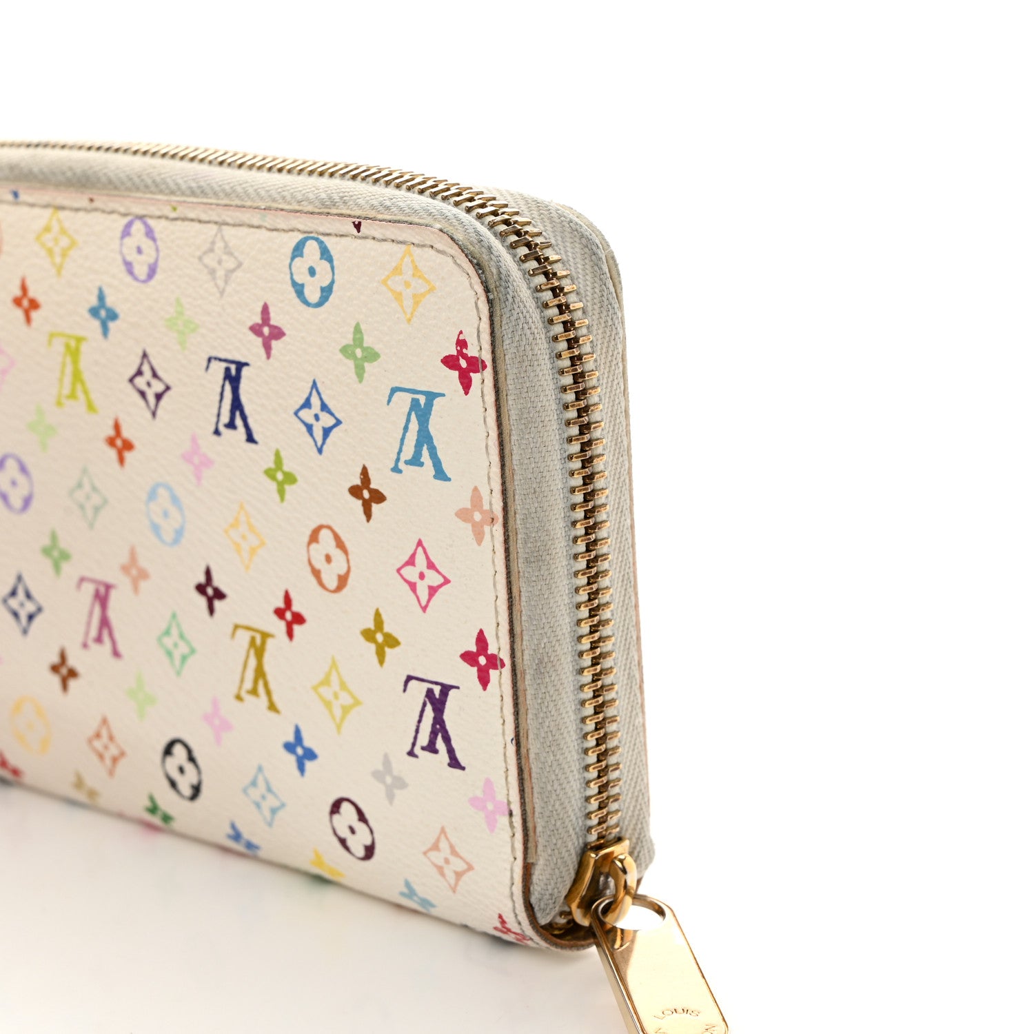 Louis Vuitton Monogram Multicolor Zippy Wallet White Litchi 12 of 12