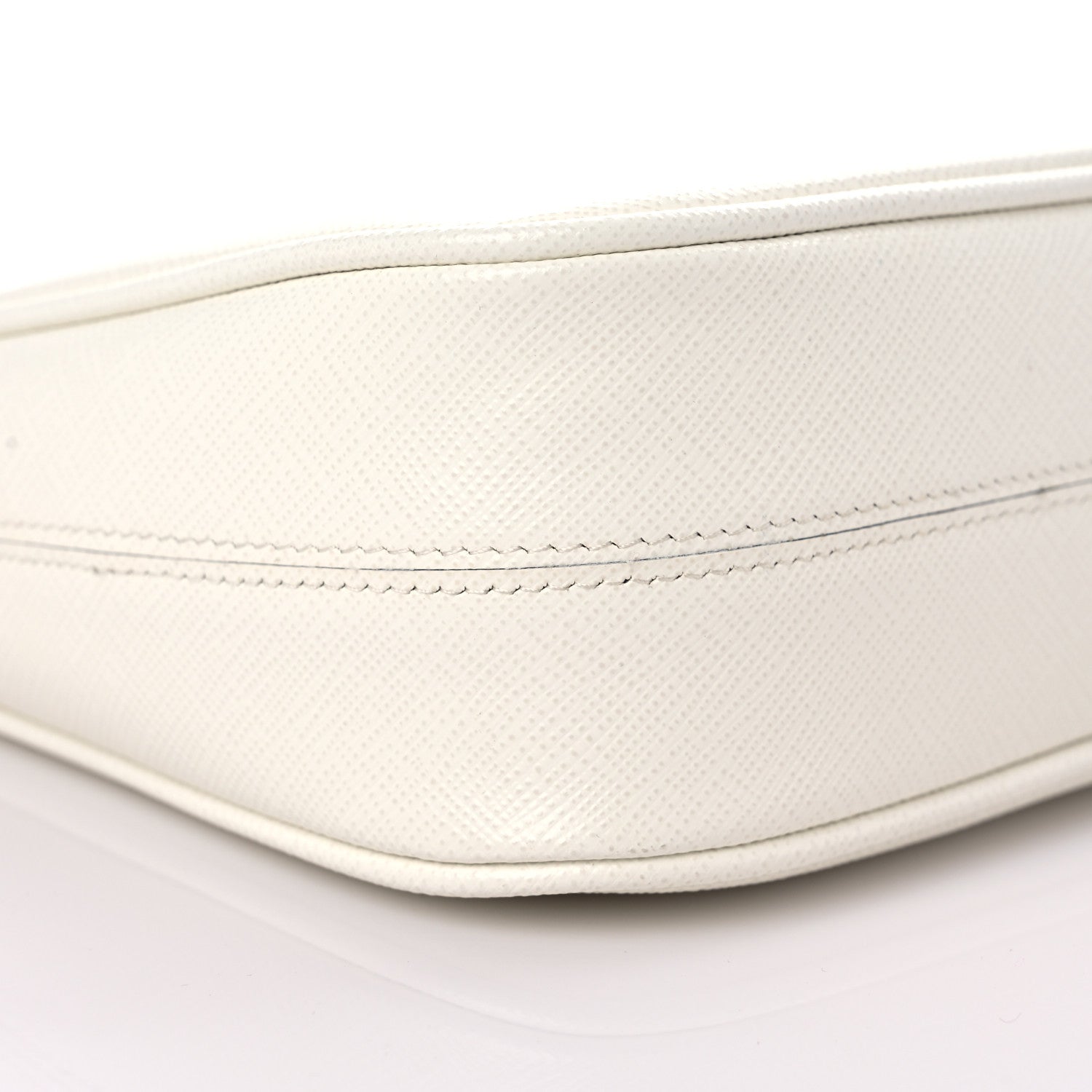 Prada Saffiano Lux Mini Re-Edition Shoulder Bag White 7 of 9