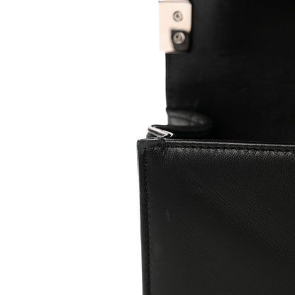 Chanel Lambskin Iridescent PVC Chevron Quilted Medium Boy Flap Black Silver 16 of 19