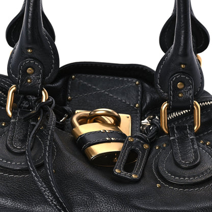 Chloe Calfskin Medium Paddington Satchel  Black 6 of 8