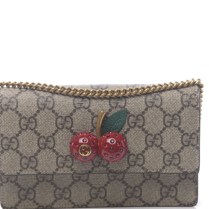 Gucci GG Supreme Monogram Mini Cherry Chain Bag 9 of 10