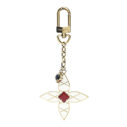 Louis Vuitton Malletage Flowers Bag Charm Key Holder 1 of 4