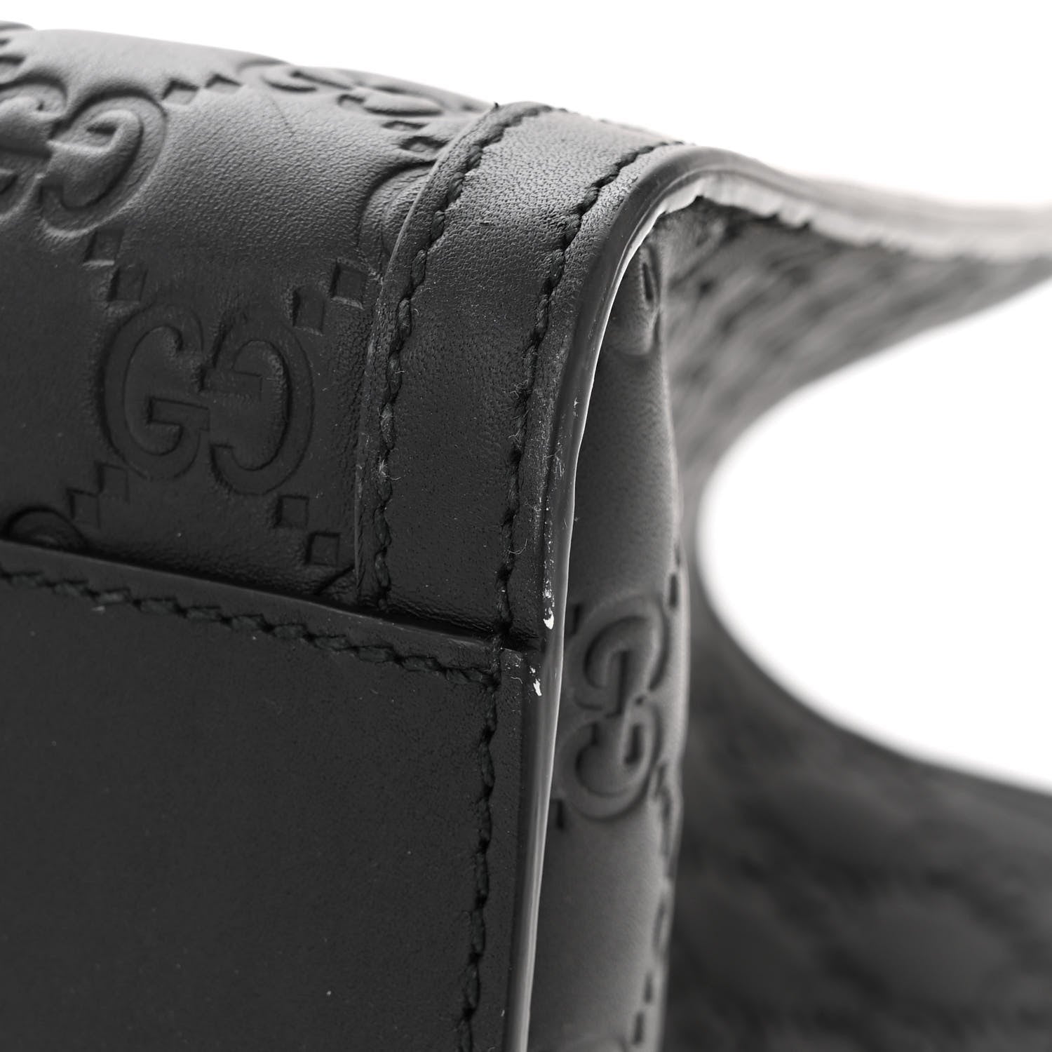 Gucci Guccissima Medium Padlock Tote Black 11 of 13