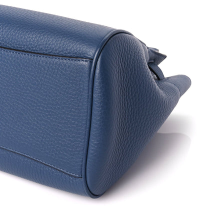 Mulberry Heavy Grain Small Belted Bayswater Tote Pale Navy 8 of 8