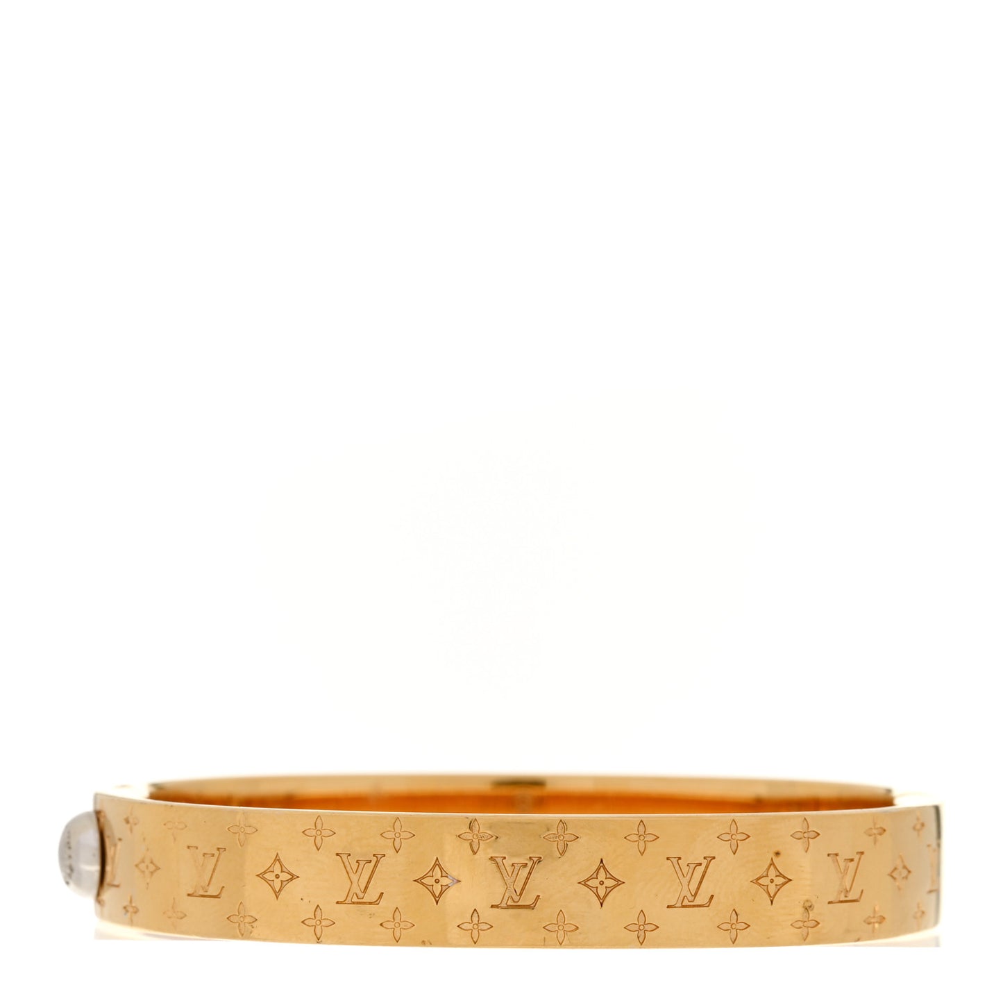 Brass Monogram Nanogram Cuff S Gold