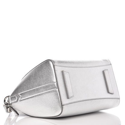 Givenchy Metallic Sugar Goatskin Small Antigona Silver 4 of 13