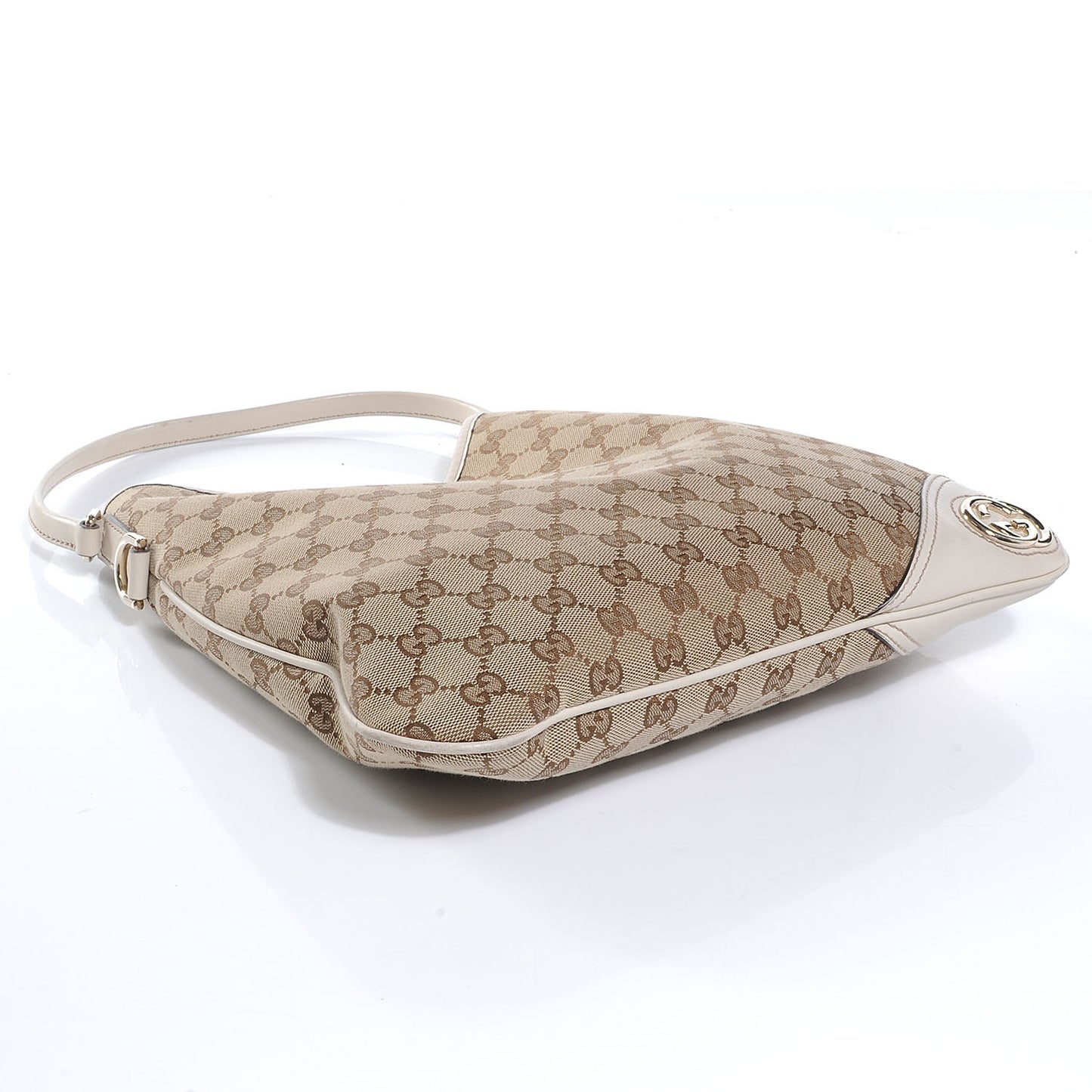 Monogram Medium New Britt Hobo Off White