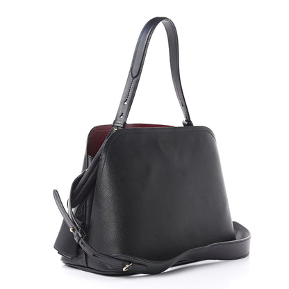 Prada Saffiano Cuir Matinee Tote Black Cherry 3 of 10