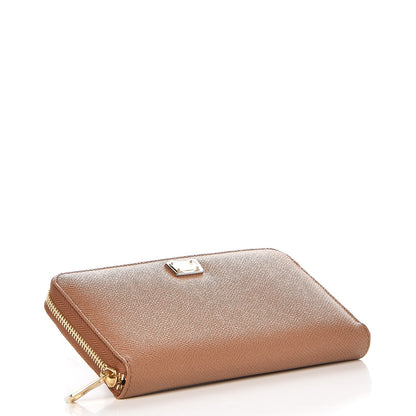 Dolce & Gabbana Dauphine Zip Around Wallet Caramello 3 of 8
