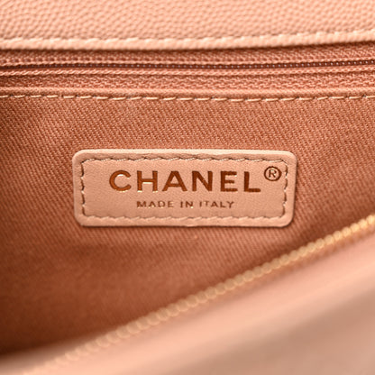 Chanel Caviar Quilted Small Coco Handle Flap Light Pink 6 of 14