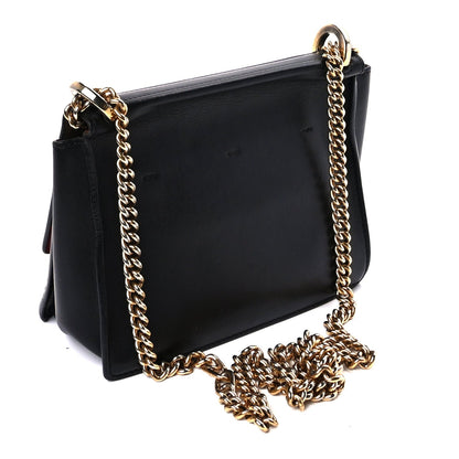 Fendi Vitello Grace Matte Small Kan U Shoulder Bag Black 2 of 7