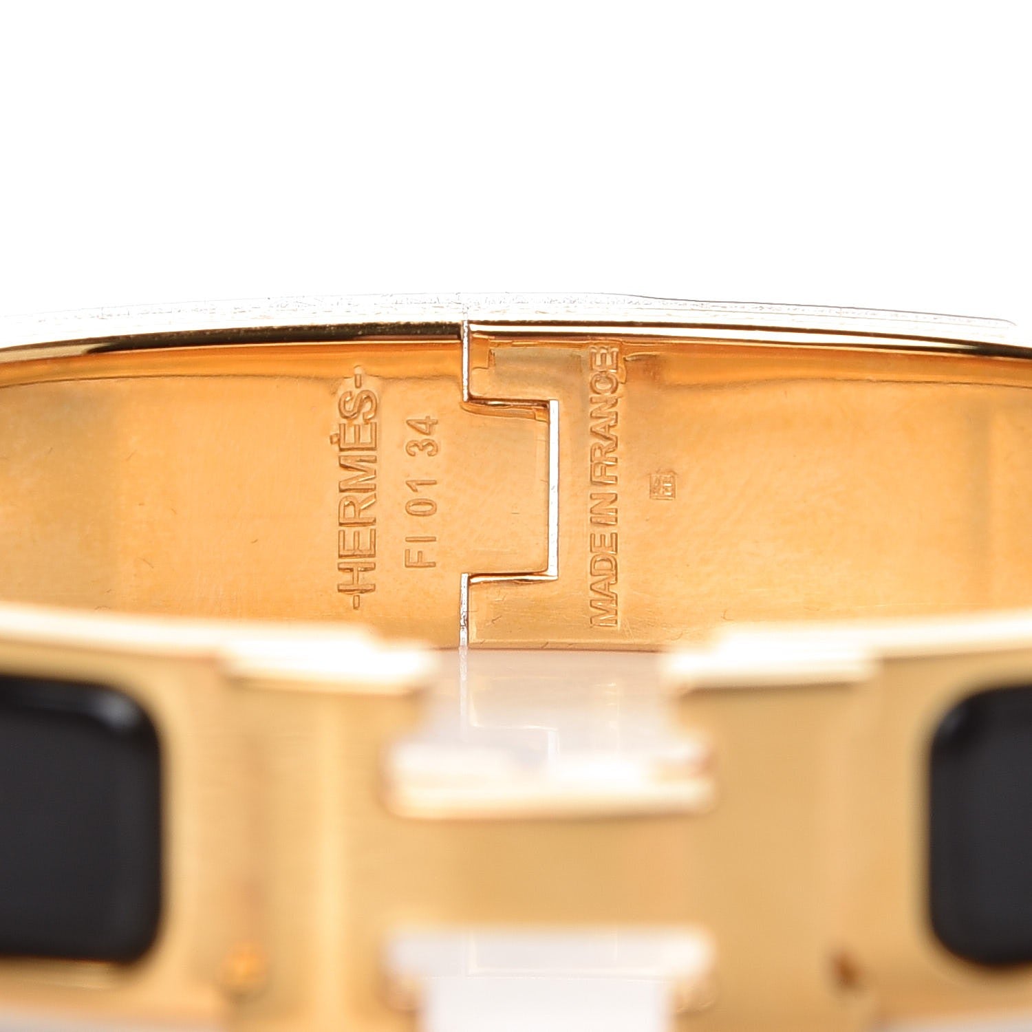 Hermes Enamel Narrow Clic Clac H Bracelet PM Black 3 of 5