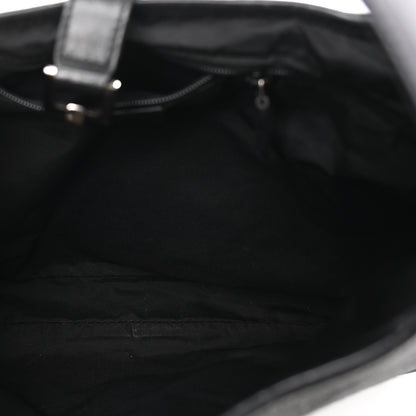 Gucci Denim Monogram Small Jackie O Hobo Black 4 of 8