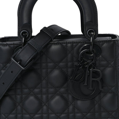 Christian Dior Ultra Matte Calfskin Cannage Small My ABCDior Lady Dior Black 6 of 8