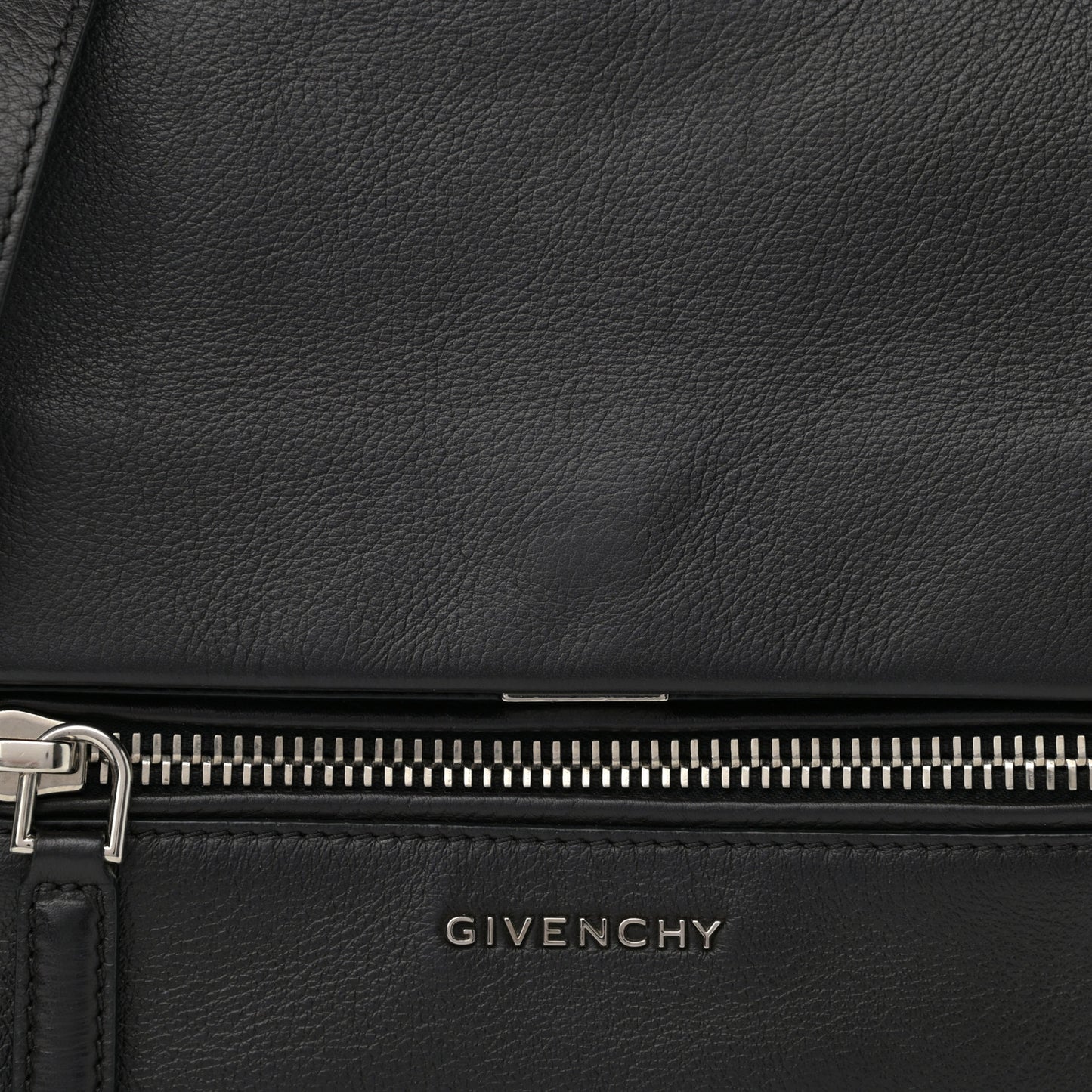 Calfskin Mini Pandora Pure Flap Bag Black