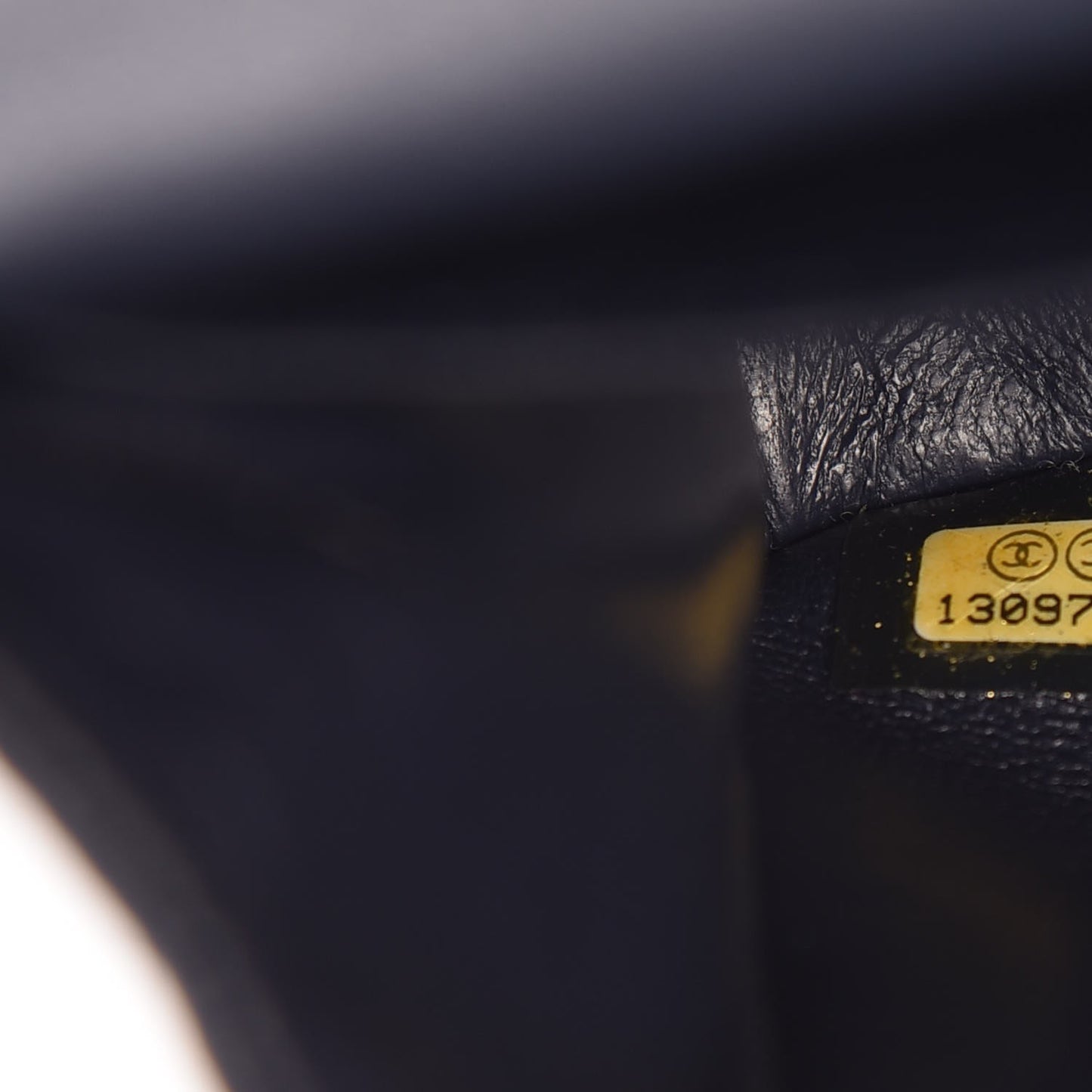 Caviar Quilted Medium Double Flap Dark Blue