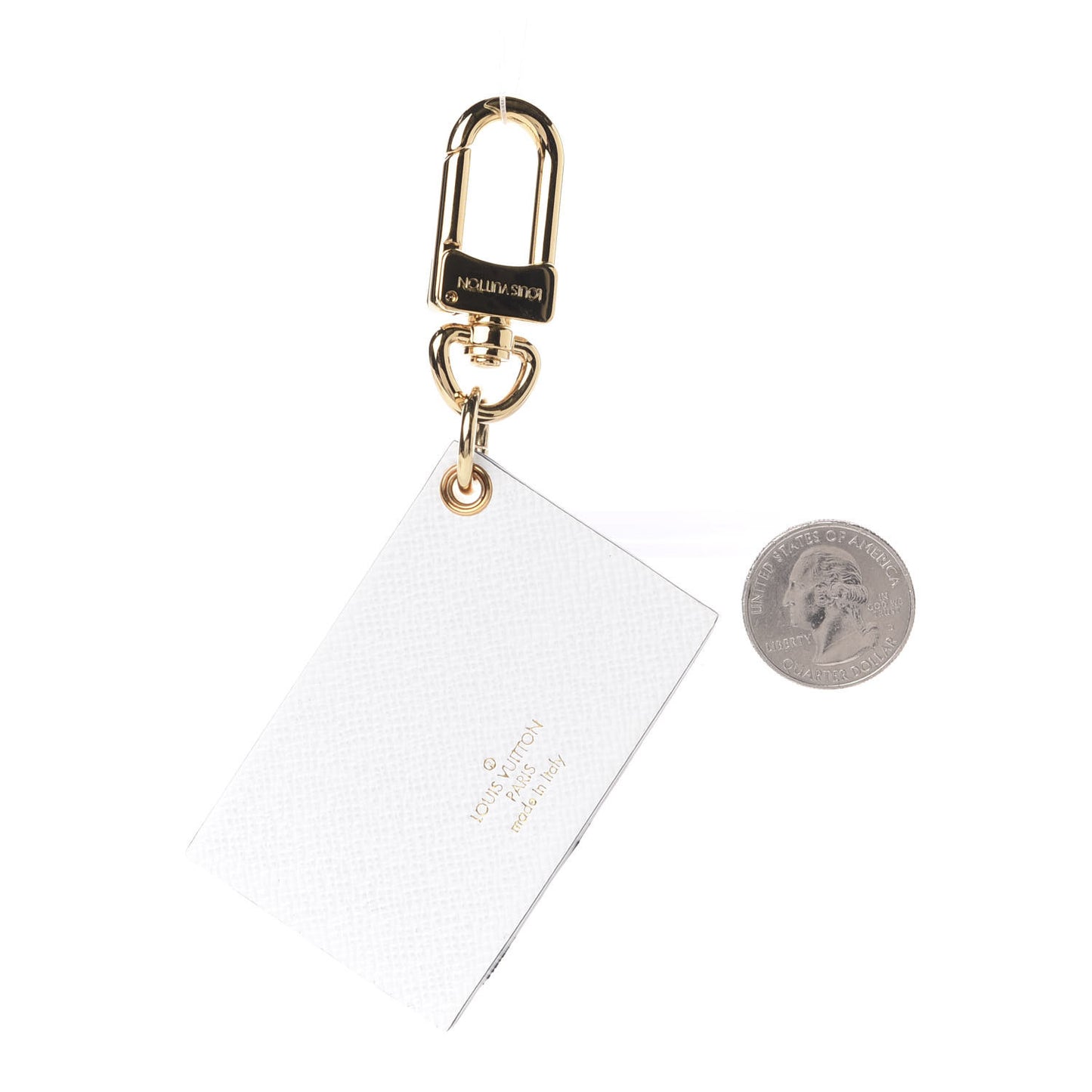 Petite Malle Malletage Bag Charm Key Holder White