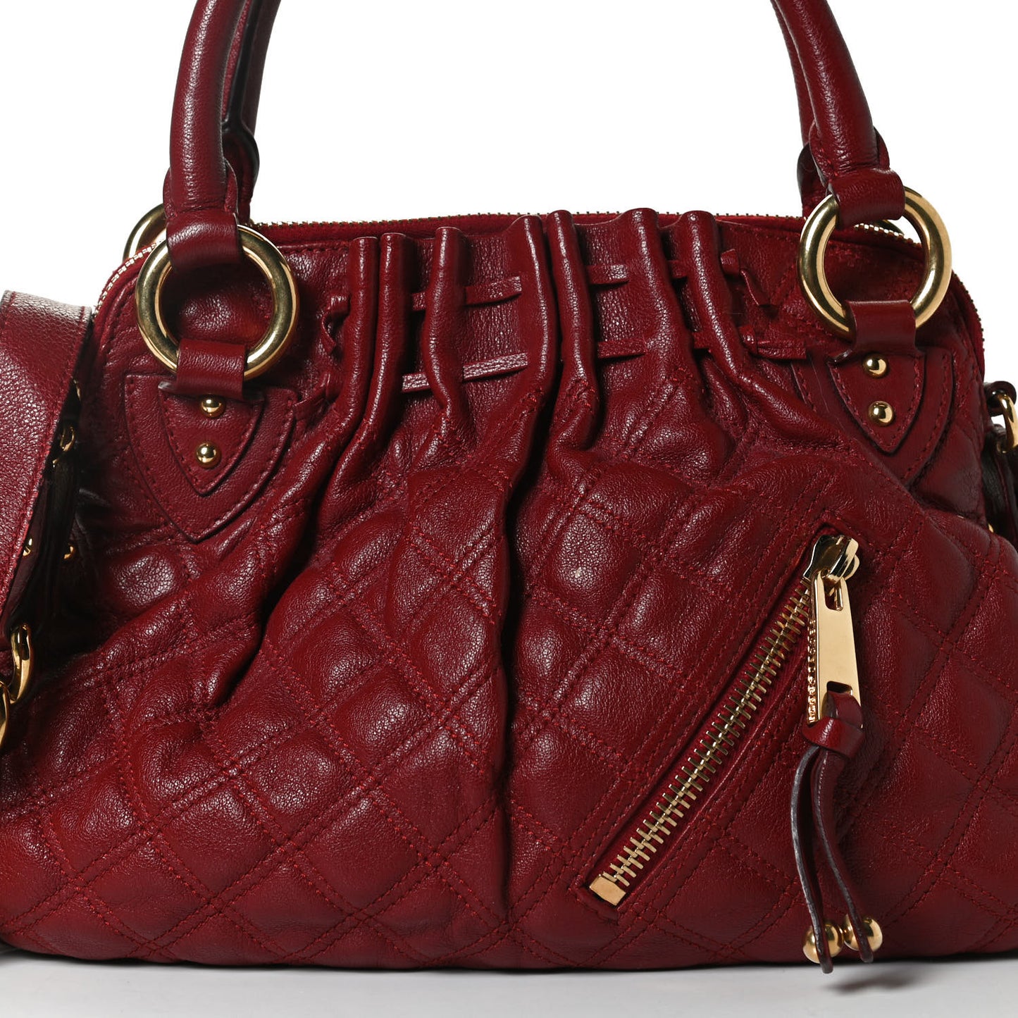 Lambskin Quilted Small Cecilia Red