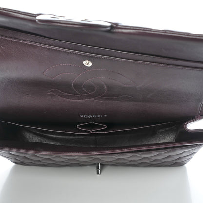 Chanel Lambskin Quilted Maxi Double Flap Purple 9 of 14