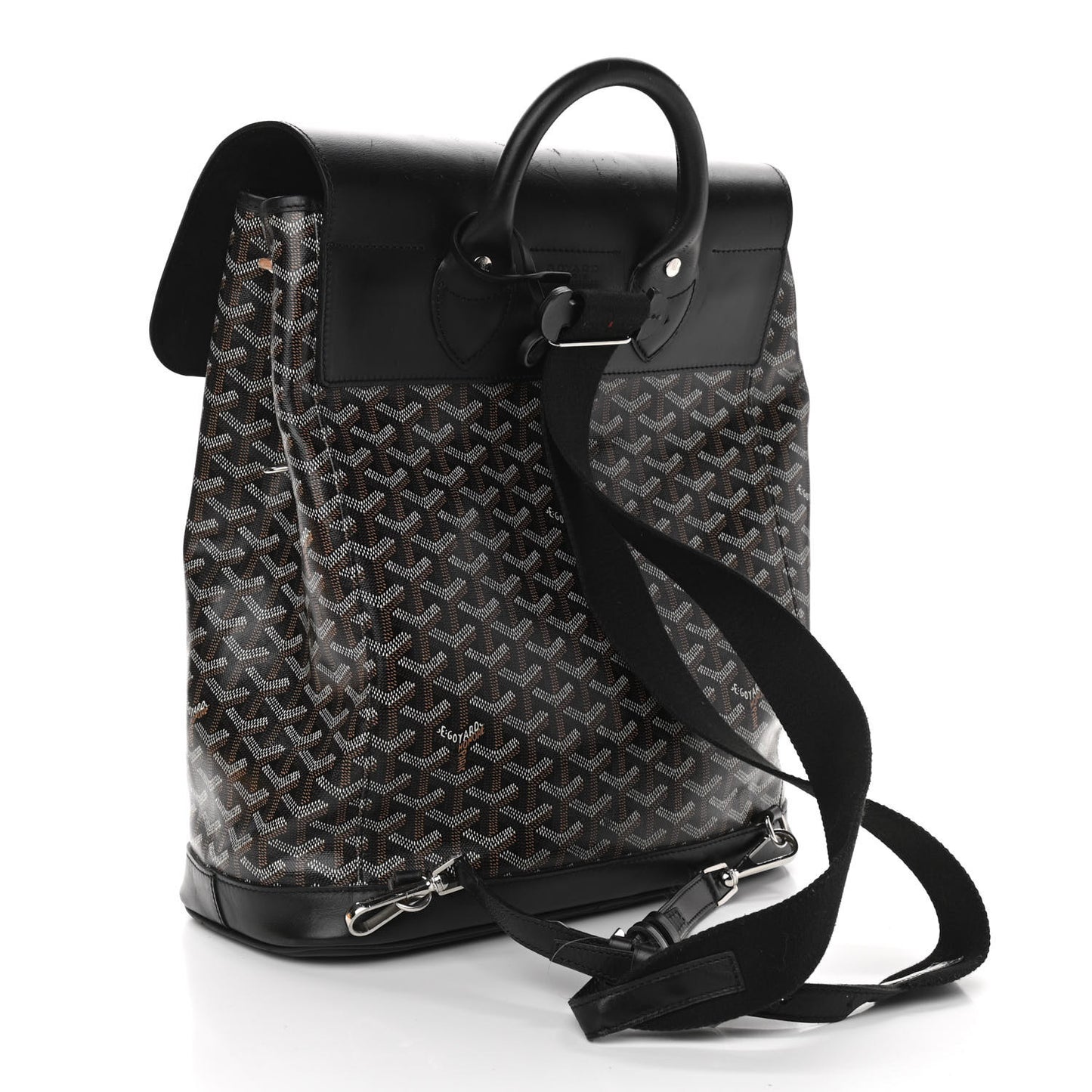 Goyardine Calfskin Alpin MM Backpack Black