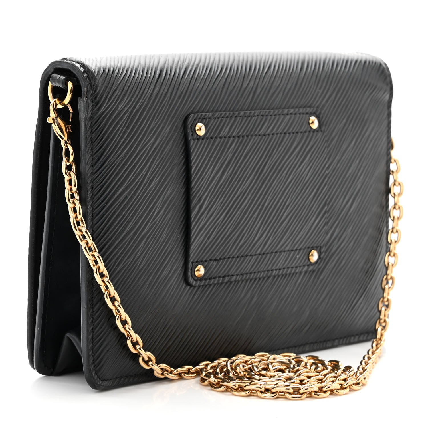 Louis Vuitton Epi Twist Belt Chain Wallet Black 3 of 11