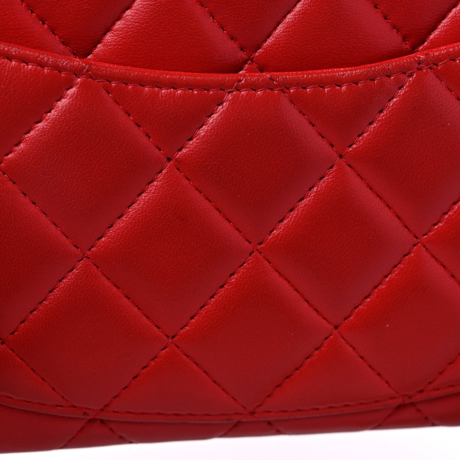 Chanel Lambskin Quilted Mini Rectangular Flap Red 12 of 14