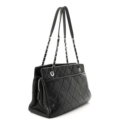 Chanel Caviar Quilted CC Timeless Soft Tote Black 3 of 12