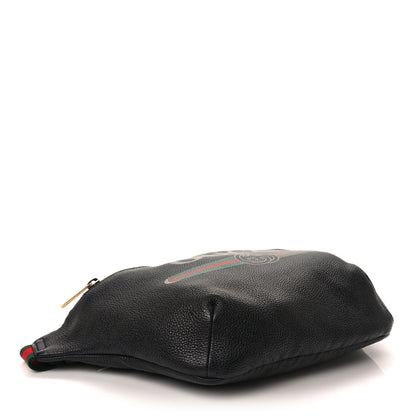 Gucci Grained Calfskin Logo Belt Bag Black 4 of 9