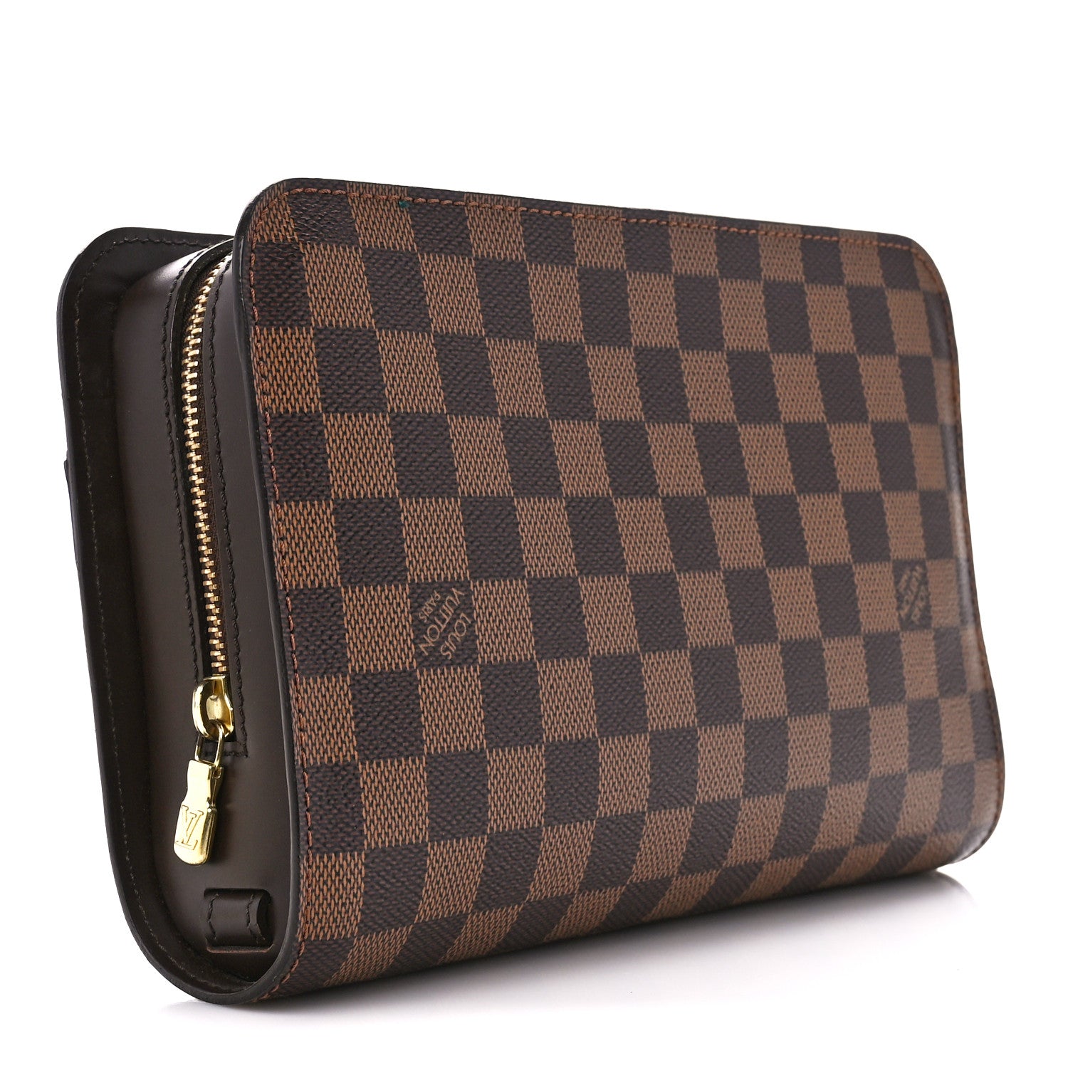 Louis Vuitton Damier Ebene Pochette Saint Louis Clutch 3 of 10