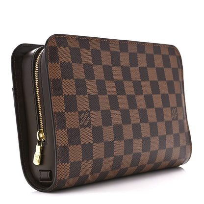 Louis Vuitton Damier Ebene Pochette Saint Louis Clutch 3 of 10