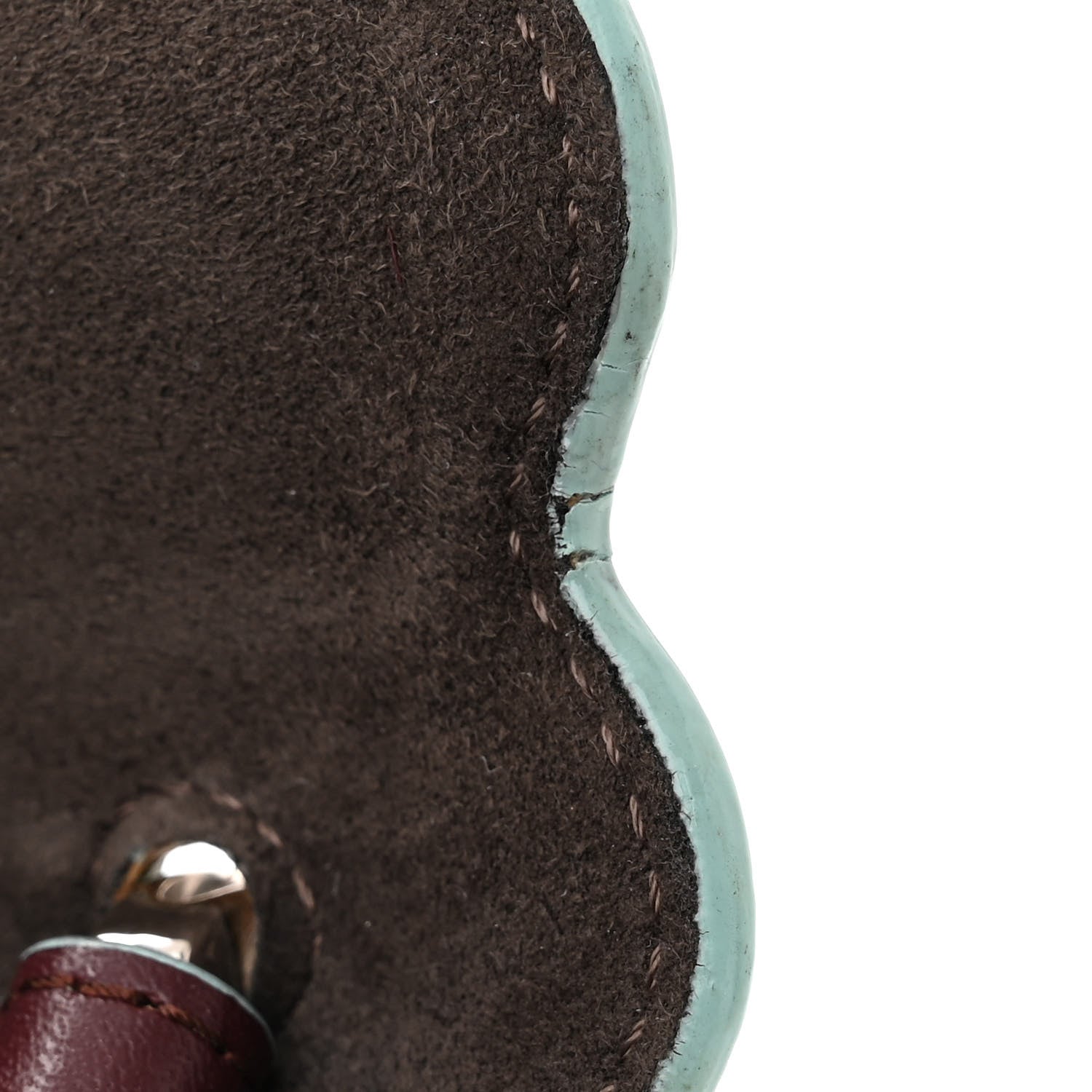 Fendi Vitello Liberty Scalloped Studded Kan I Shoulder Bag Bordeaux 13 of 13