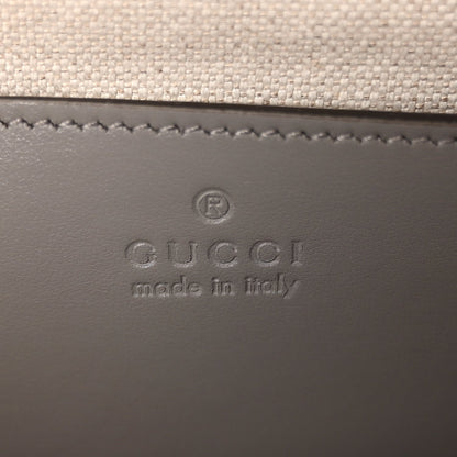 Gucci Calfskin GG Matelasse Small Slim Chain Shoulder Bag Dusty Grey Natural 5 of 8