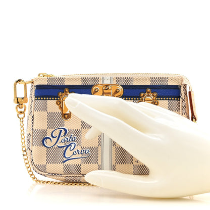 Louis Vuitton Damier Azur Summer Trunks Porto Cervo Mini Pochette Accessories 2 of 7