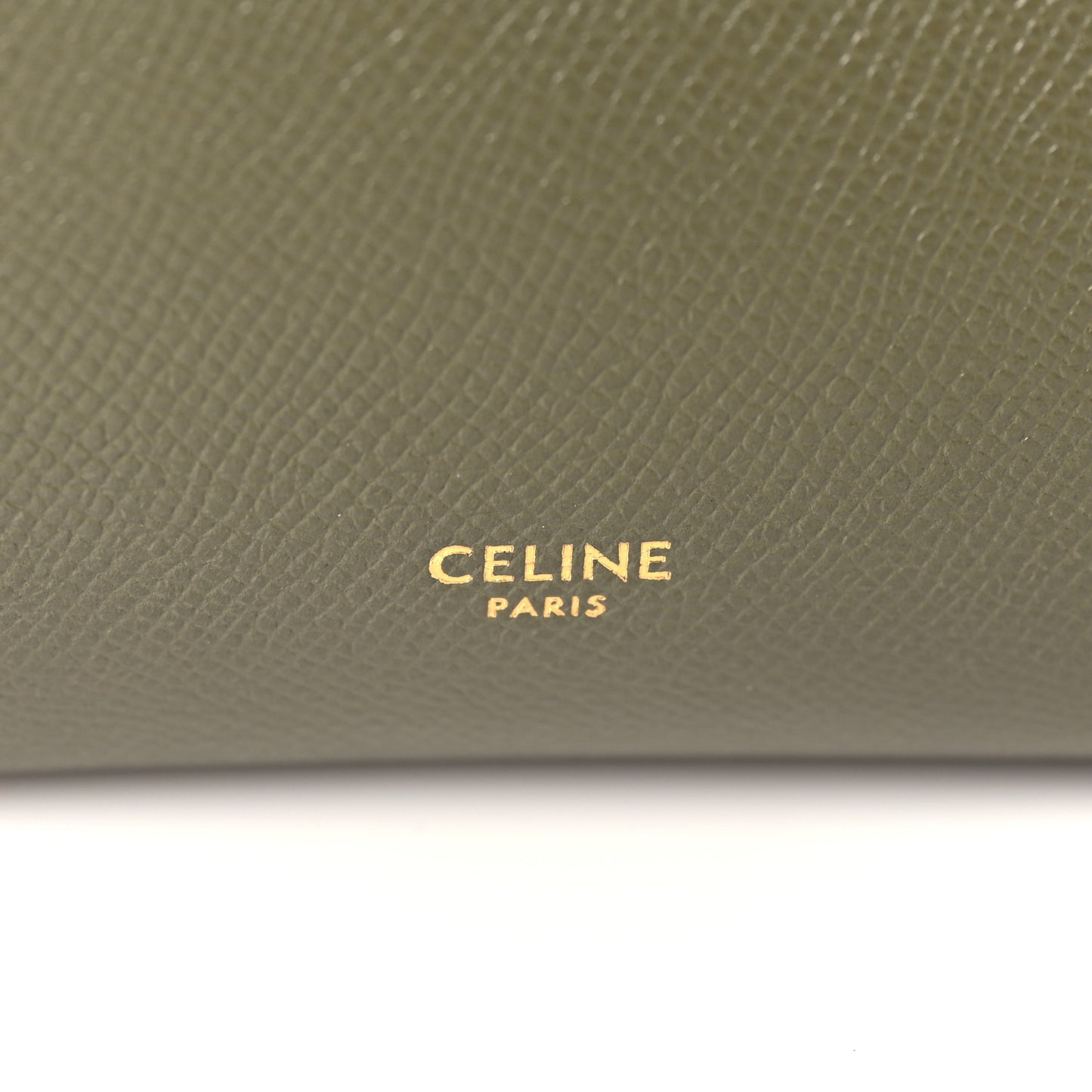 Grained Calfskin Nano Belt Bag Army Green