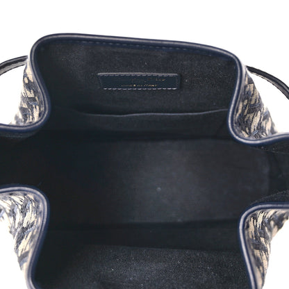 Christian Dior Oblique Calfskin Medium C'est Dior Bucket Bag Blue 4 of 8