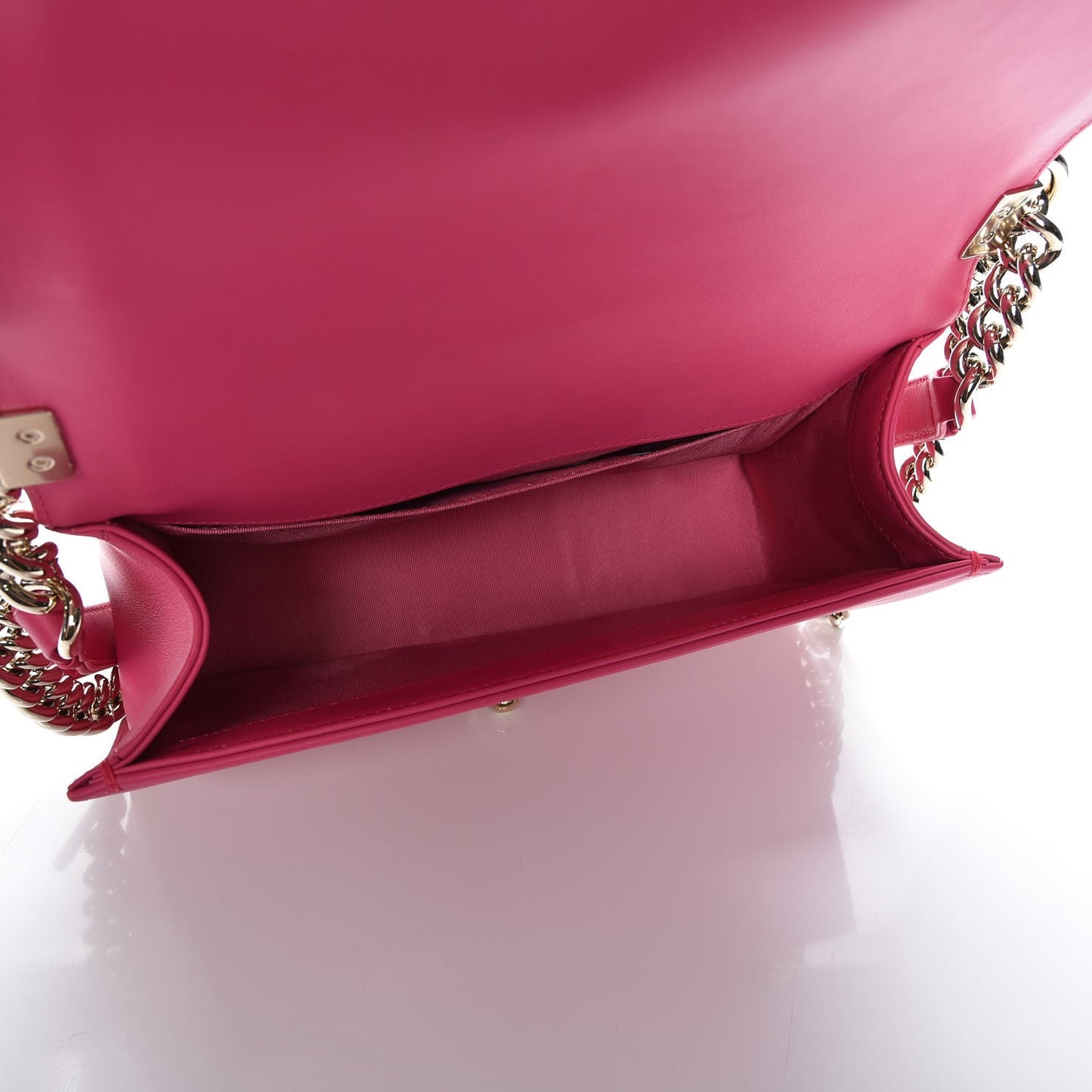 Lambskin Quilted Medium Boy Flap Pink