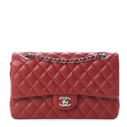 Chanel Caviar Quilted Medium Double Flap Red 1 of 12