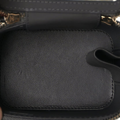 Chanel Lambskin Quilted Top Handle Mini Vanity Case With Chain Grey 4 of 9