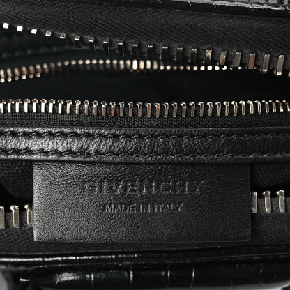 Givenchy Calfskin Crocodile Embossed Mini Antigona Black 5 of 9