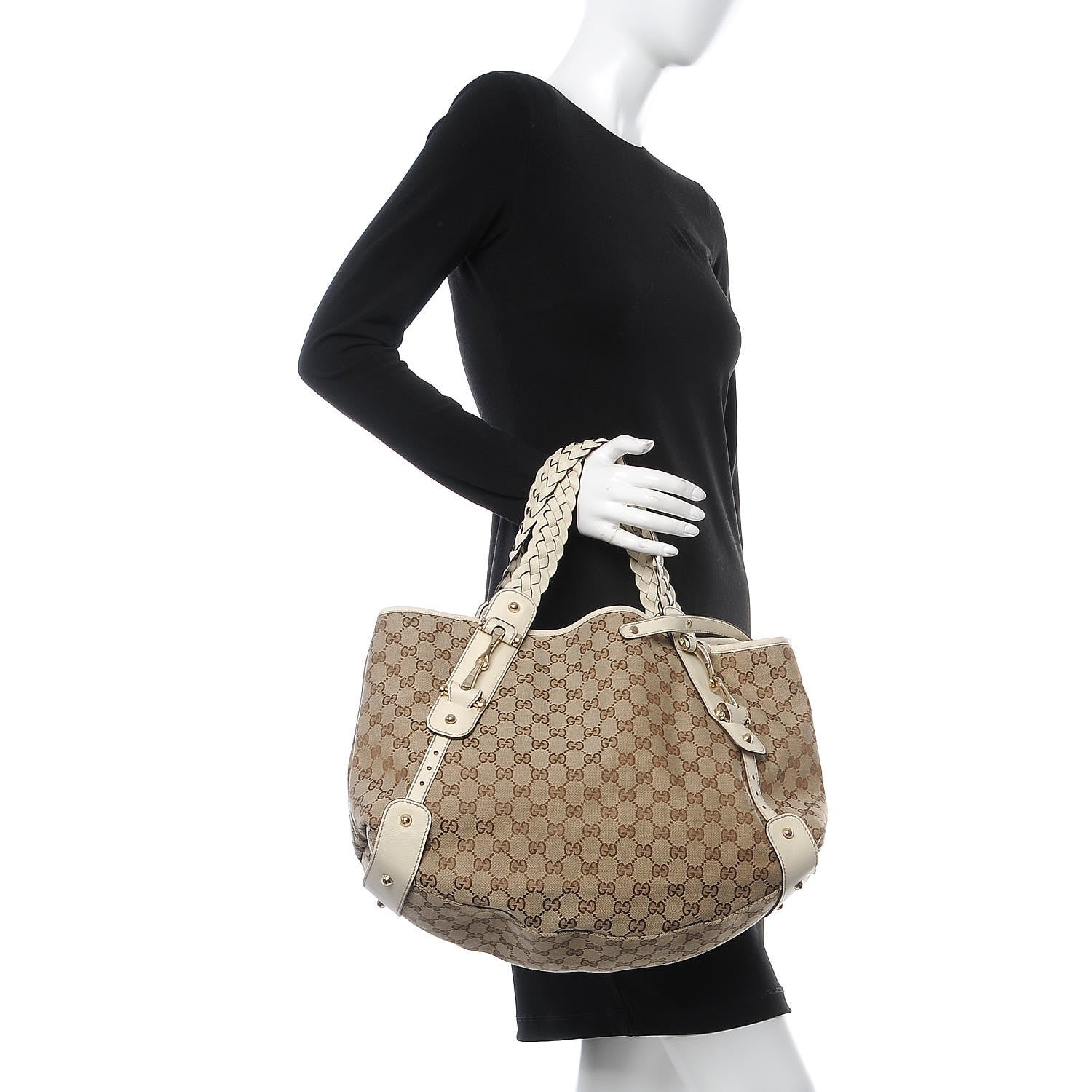 Gucci Monogram Medium Pelham Shoulder Bag Off White 2 of 7