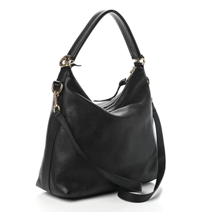 Gucci Pebbled Calfskin Small Miss GG Hobo Black 3 of 9
