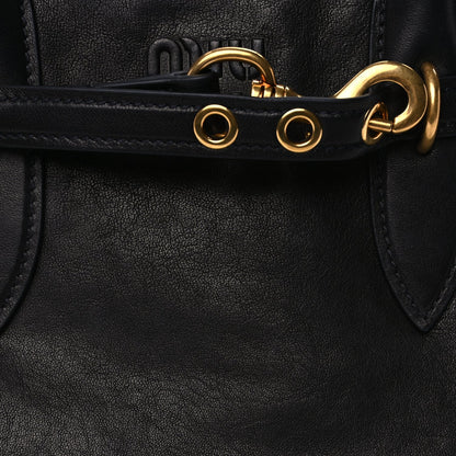 Miu Miu Nappa Medium Aventure Bag  Black 6 of 8