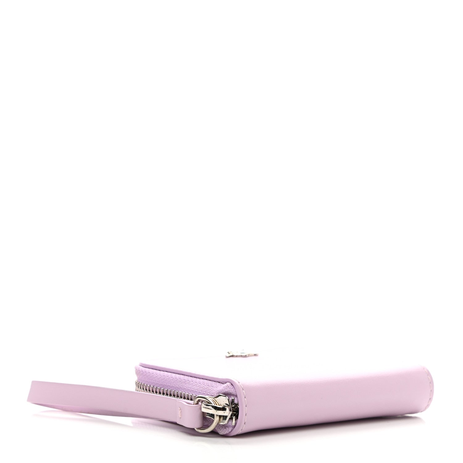 Versace Calfskin Medusa Compact Zip Around Wallet Desert Pink 4 of 7