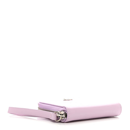 Versace Calfskin Medusa Compact Zip Around Wallet Desert Pink 4 of 7