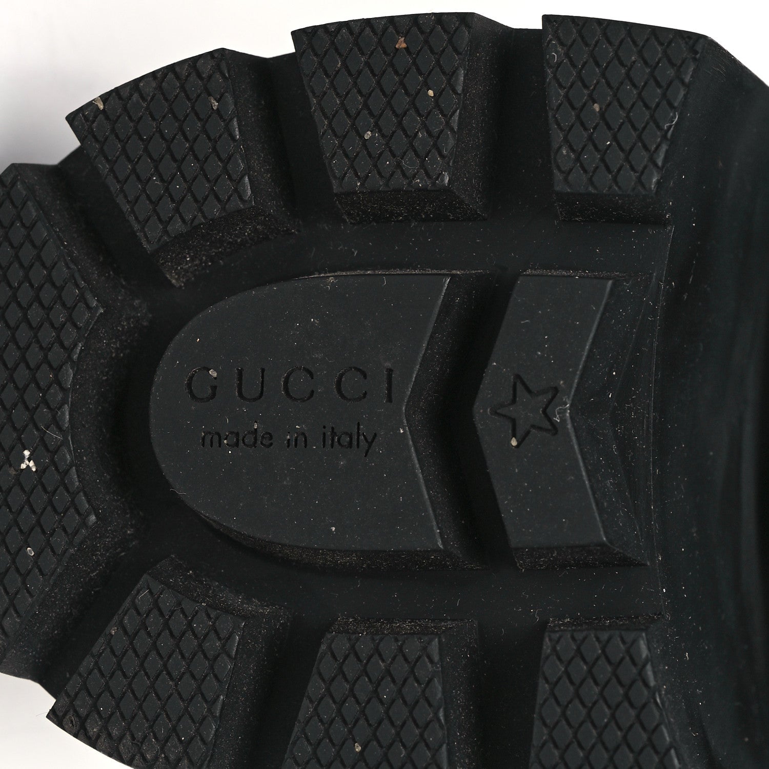 Gucci Magnum Calfskin Pearl Lace Up Combat Ankle Boots 39 Black 6 of 10