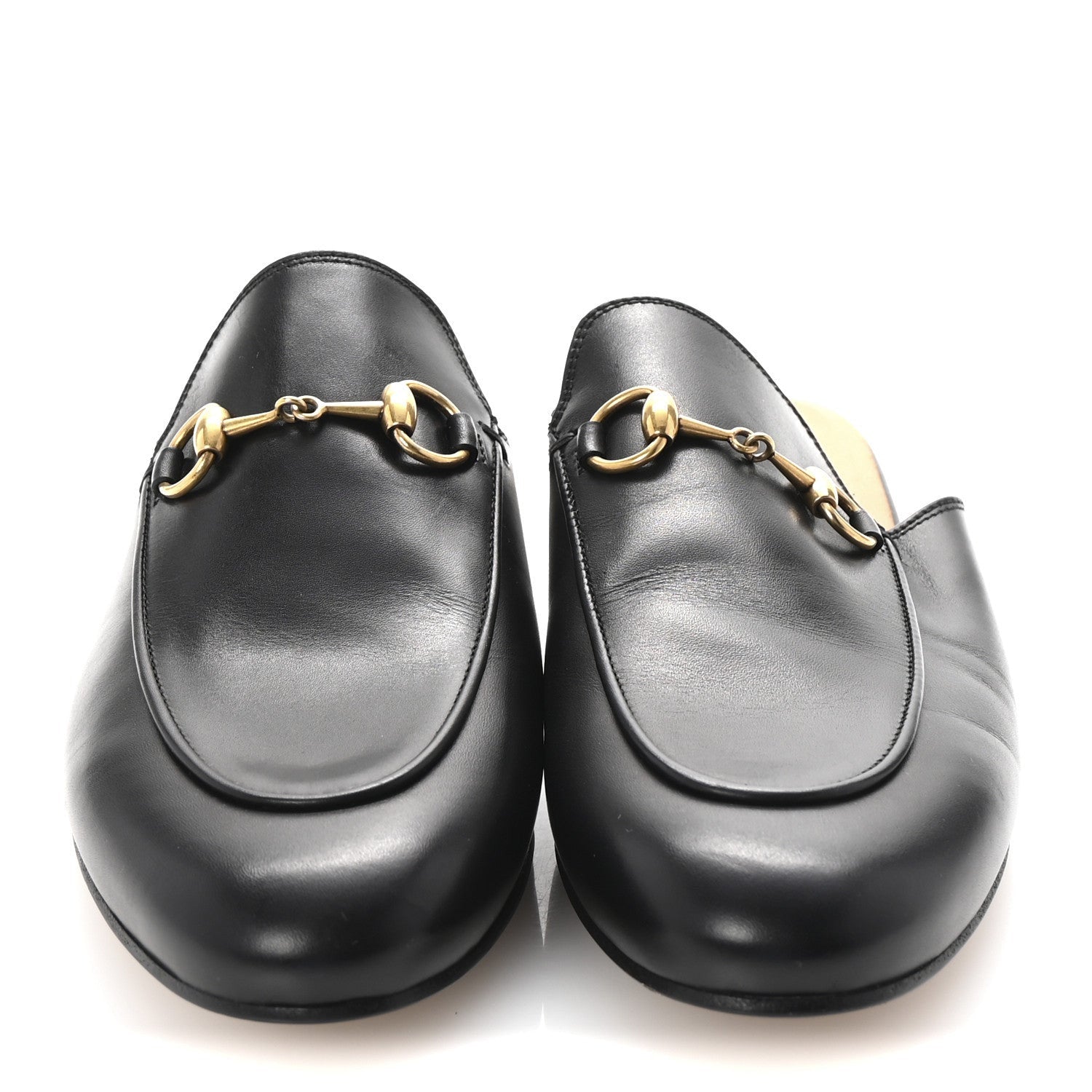 Gucci Calfskin Womens Princetown Slippers 37 Black 3 of 7
