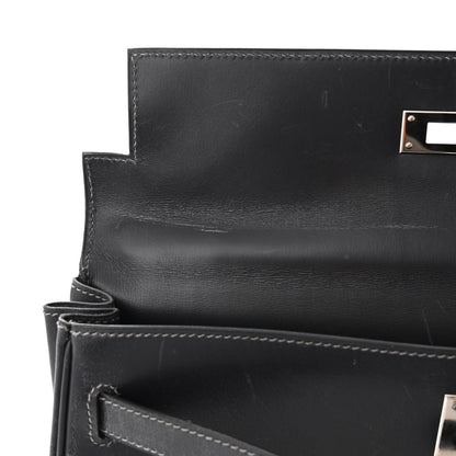 Hermes Box Kelly Retourne 32 Graphite 12 of 15