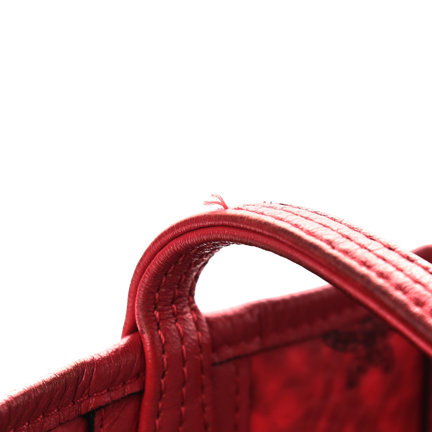 MCM Visetos Medium Liz Reversible Shopper Tote Ruby Red 17 of 17